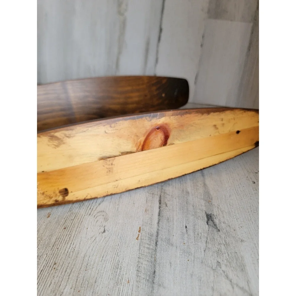 Vintage grandmacore wooden candle stick scones holder set hanging home wall